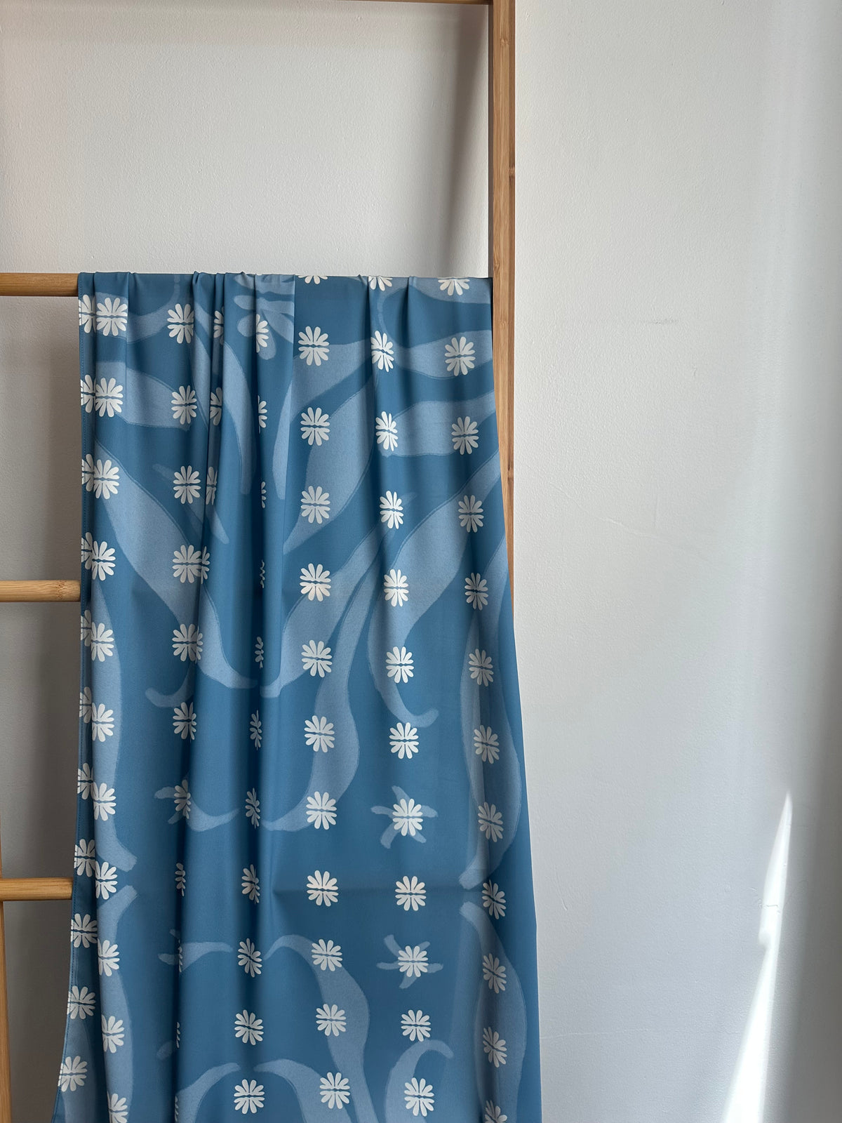 Beneath the Blue — Tidal Bloom Shawl