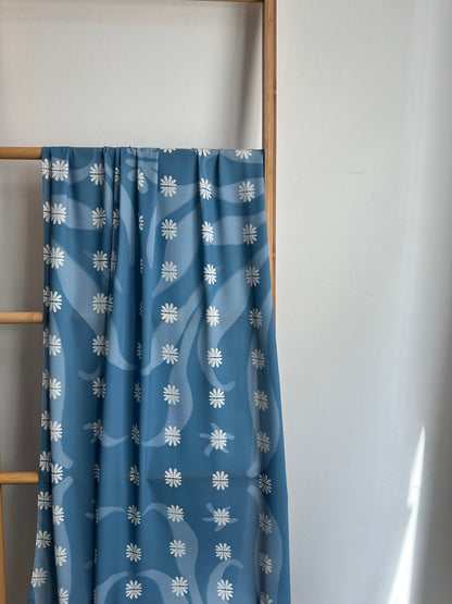 Beneath the Blue — Tidal Bloom Shawl