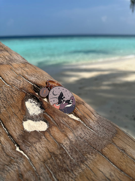 Mystical Manta Ray Keychain